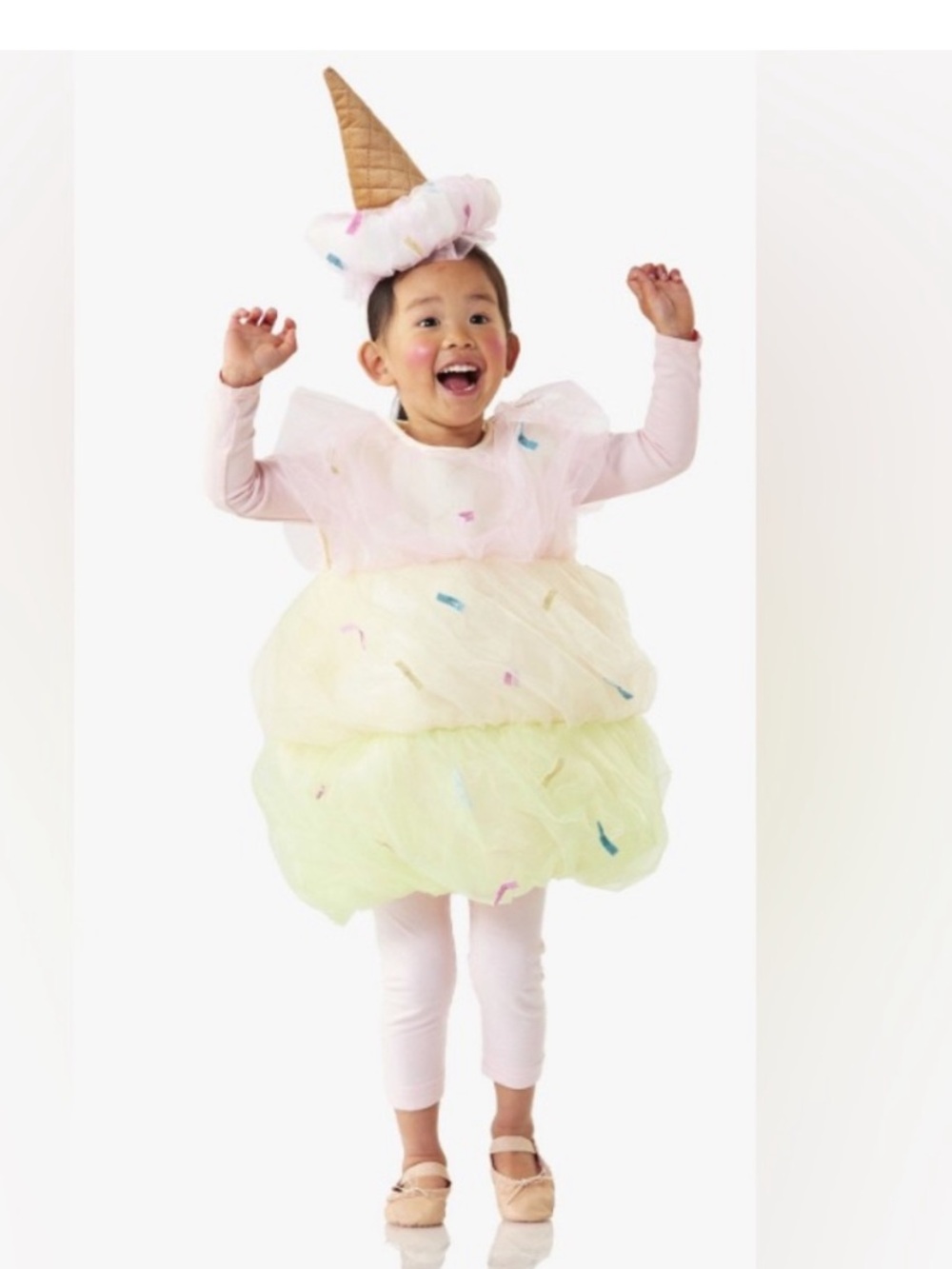 Pottery Barn Triple Scoop Sundae Costume Ice Cream 4-6T